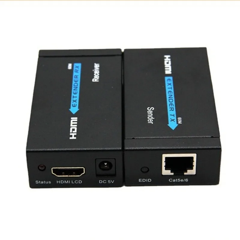 1080p 60M HDMI Rj45 Extender Audio Video Transmitter and Receiver Via CAT6 Ethernet Cable for DVD Player Laptop PC To TV Monitor