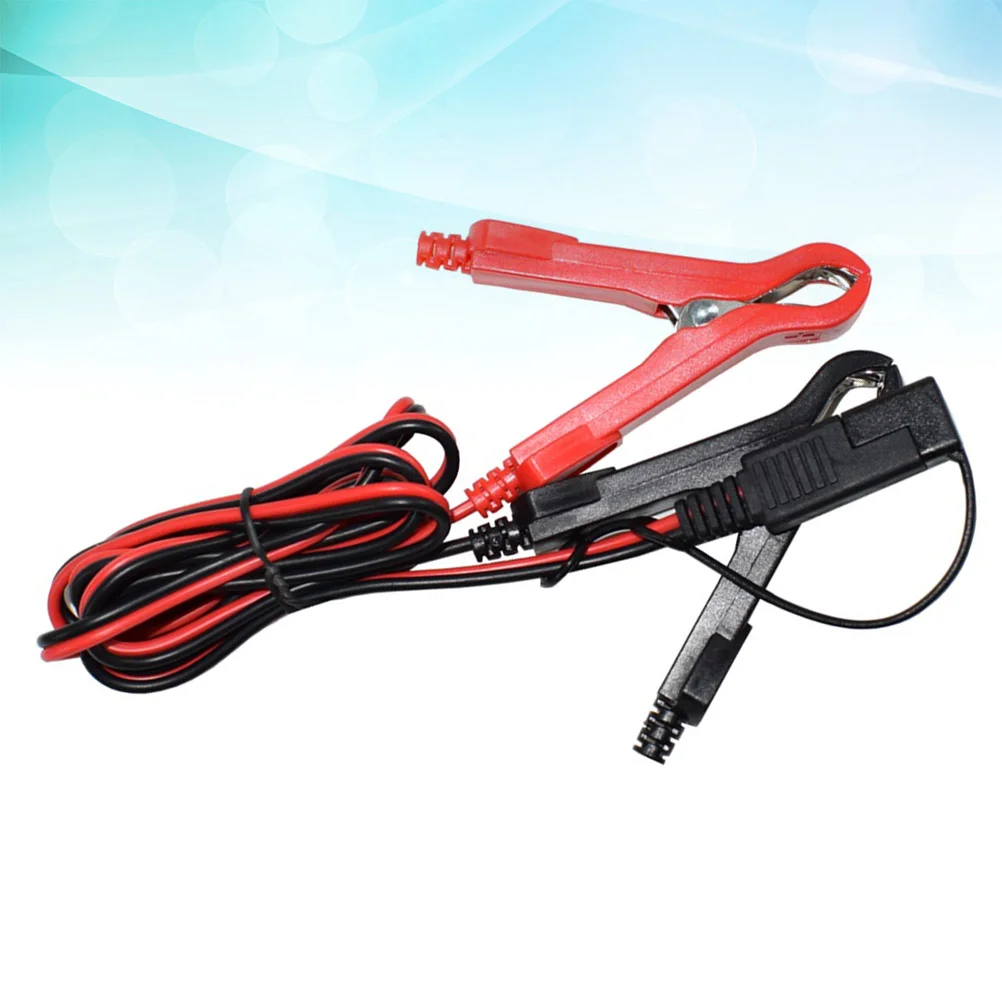 100 Cm Adapter SAE to Alligator Clips Cable Motorcycle Inline Fuse Power Supply