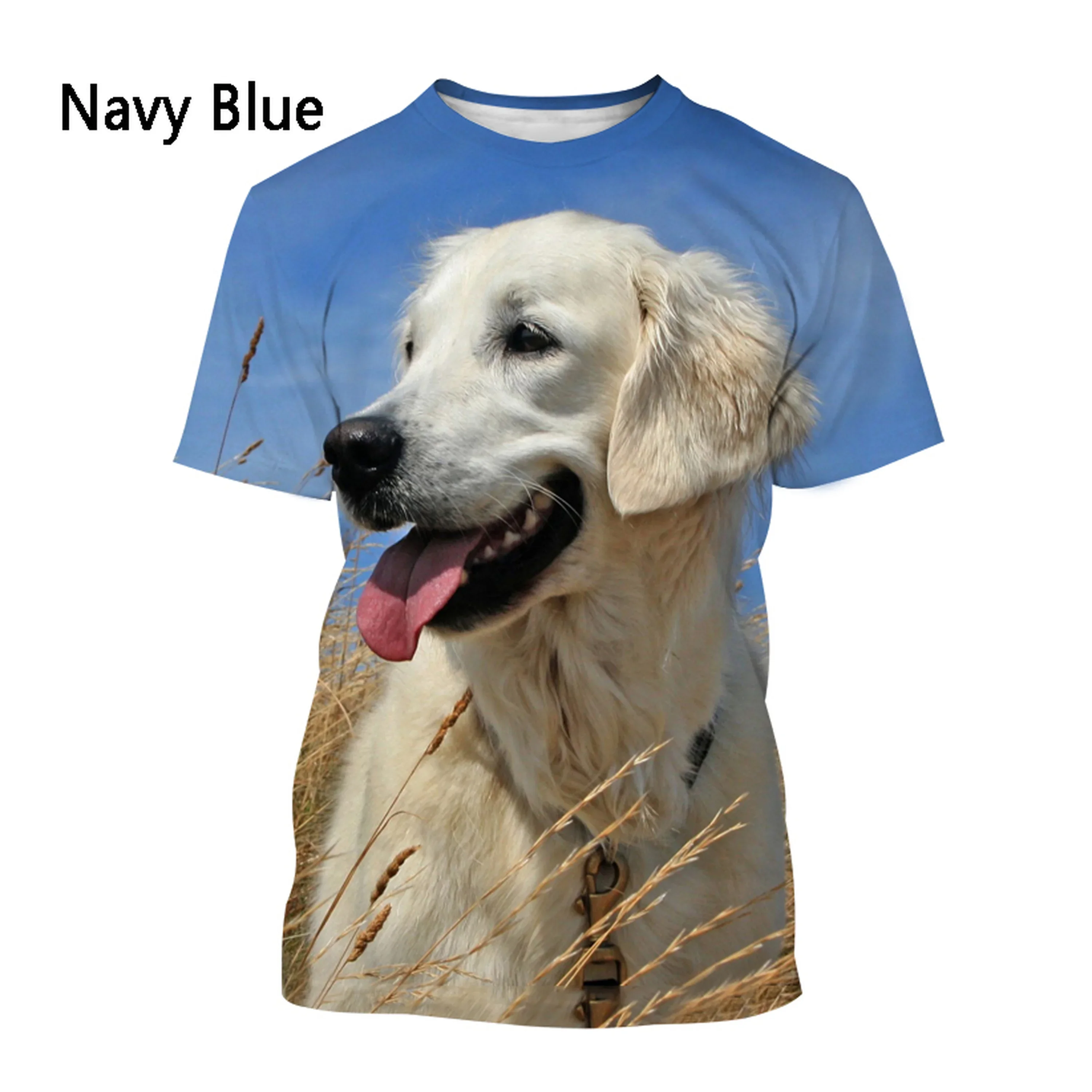 Estate moda Pet Dog stampa 3D t-shirt Labrador Retriever t-shirt uomo donna Casual manica corta