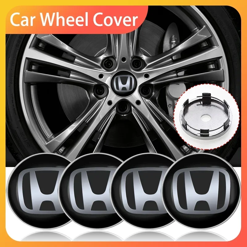 

Enuine Wheel Center Hub Cap Alloy 4 PCS/60MM Wheel Center Cap Replacement For Honda Accord CRV HRV Jazz City Odyssey Accessories