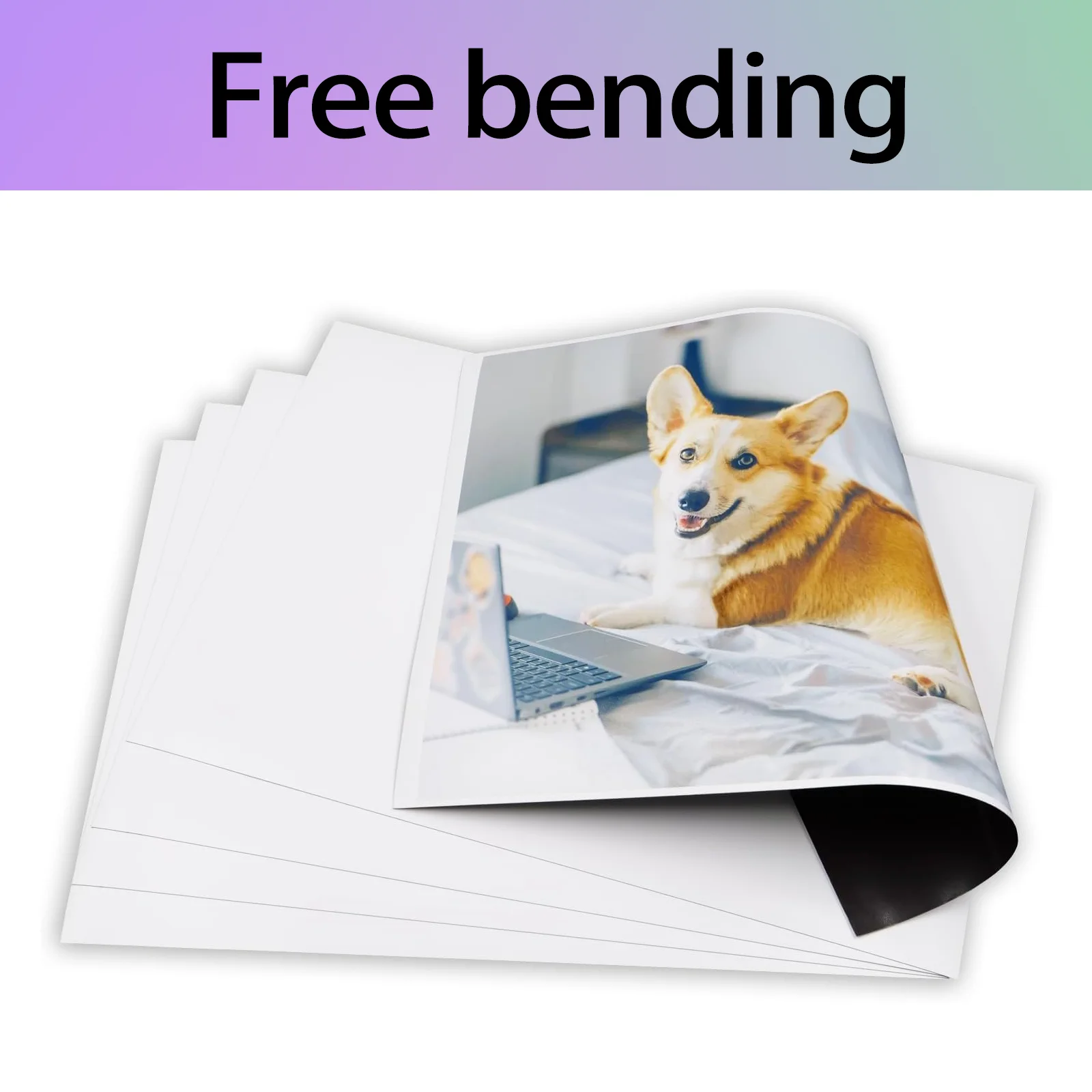 10/5 ورقة A4 أوراق مغناطيسية لامعة قابلة للطباعة مقاومة للماء طباعة نافثة للحبر 16Mil ورق صور مغناطيسي مرن للحرف اليدوية ذاتية الصنع