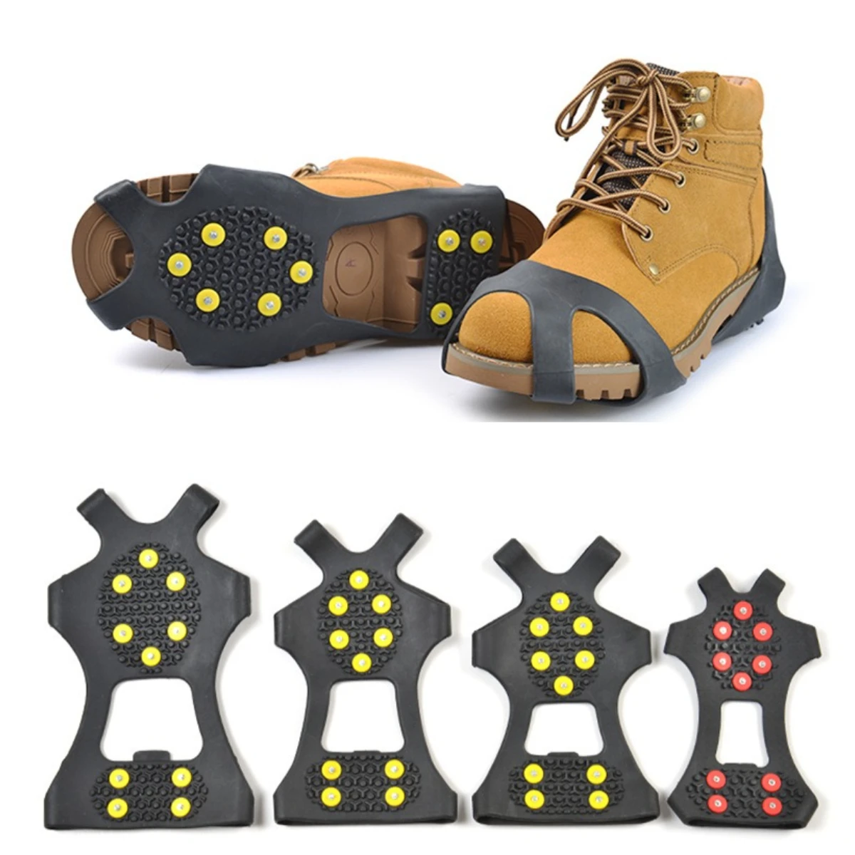 Mountaineering, Rock Climbing, Outdoor Camping Supplies 10 Teeth, Ten Nails, Non-slip Crampons, Shoe Covers
