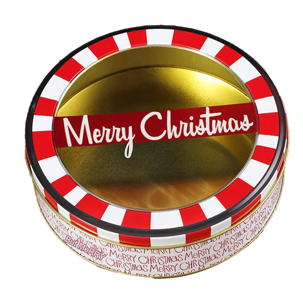 Cartoon Design Box Christmas Tin Box Ample Storage Capacity Charming Decorative Item Compact Size Easy To Carry