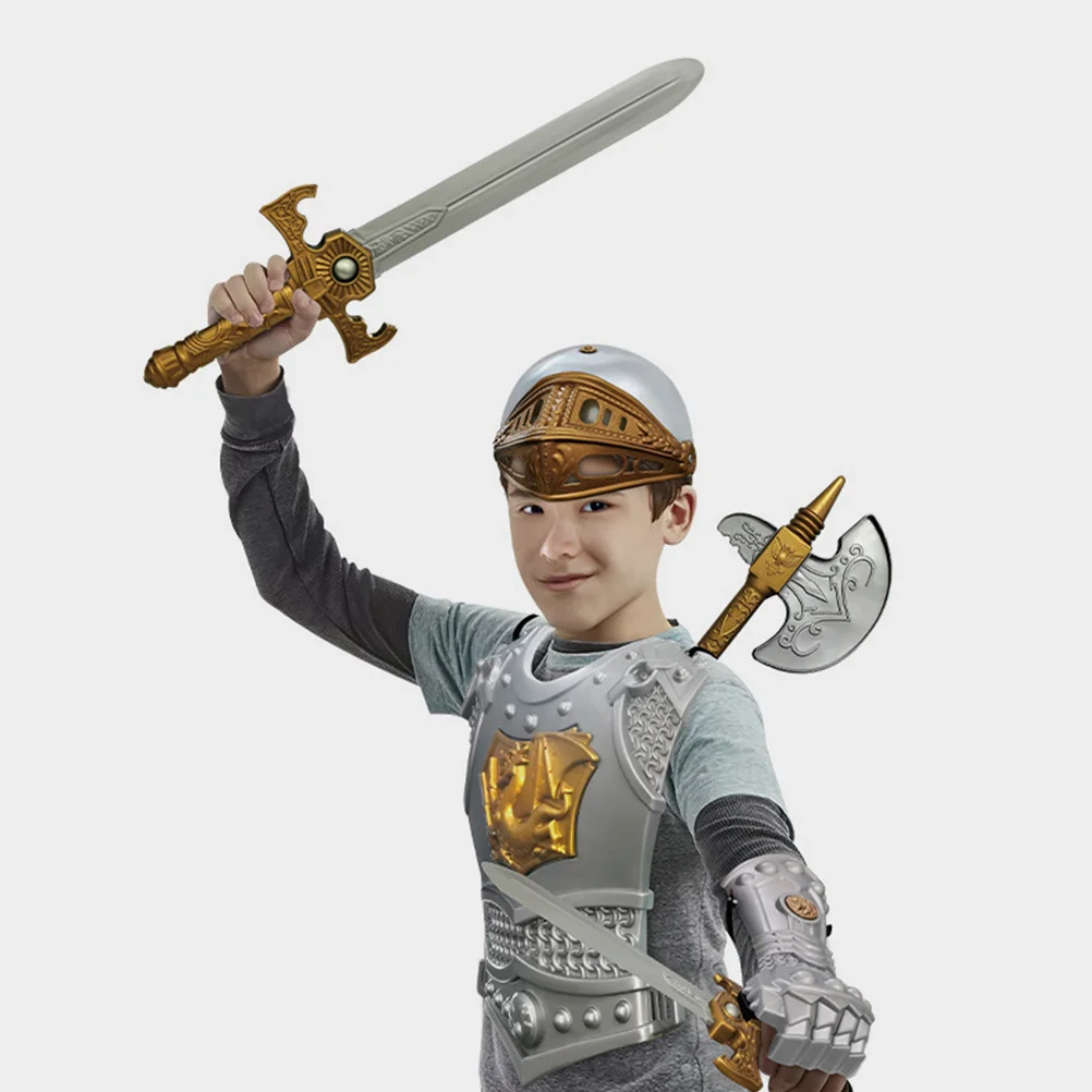 Children Party Costume Knight for Boys Suit Kids Suits Dresses Swords Performance Props Toy