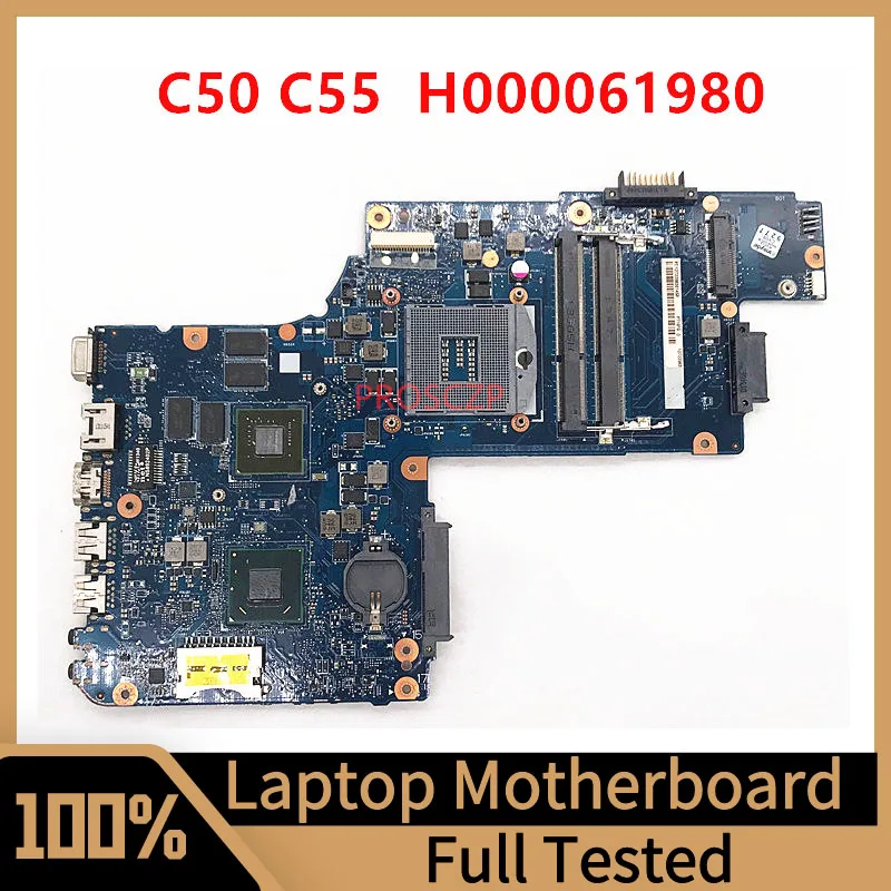 

H000061980 Mainboard For Toshiba Satellite C50 C55 Laptop Motherboard With SLJ8E HM76 N14P-GV2-S-A1 100%Full Tested Working Well