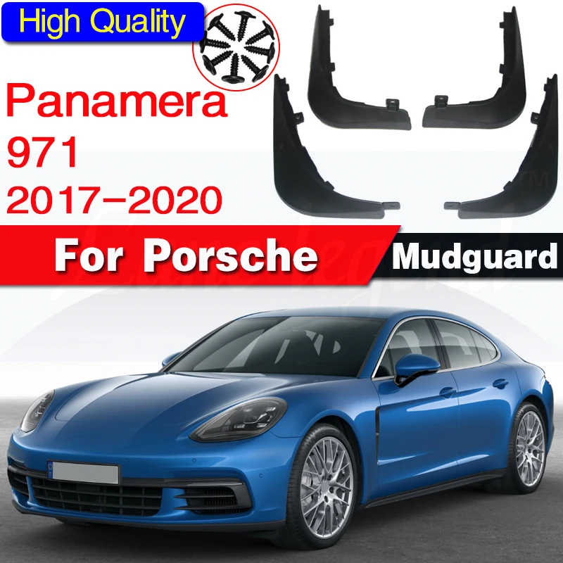 4PCS for Porsche Panamera 971 G2 2017 2018 2019 2020 Mudguards Mudflaps Fender Mud Flap Splash Mud Guards Protect Accessories