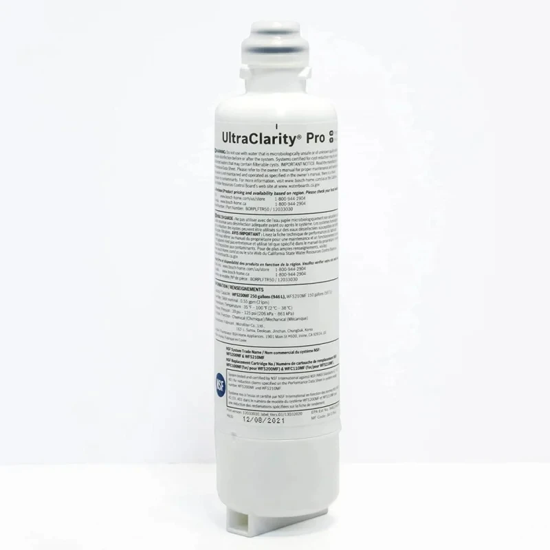 Compatible with Bosch 11025825 Ultra Clarity Pro Refrigerator Water Filter Compatible with 12028325, BORPLFTR50