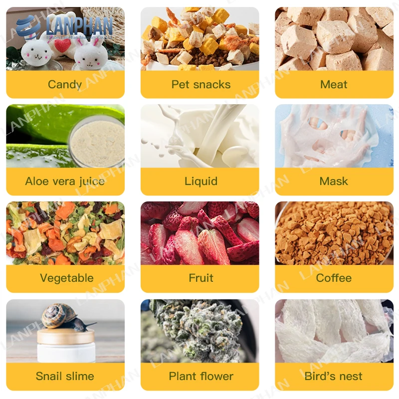 Commercial Tray Space 3.5m2 HFD-35 Freeze Dryer 55kg for Fruit Food and Vegetable