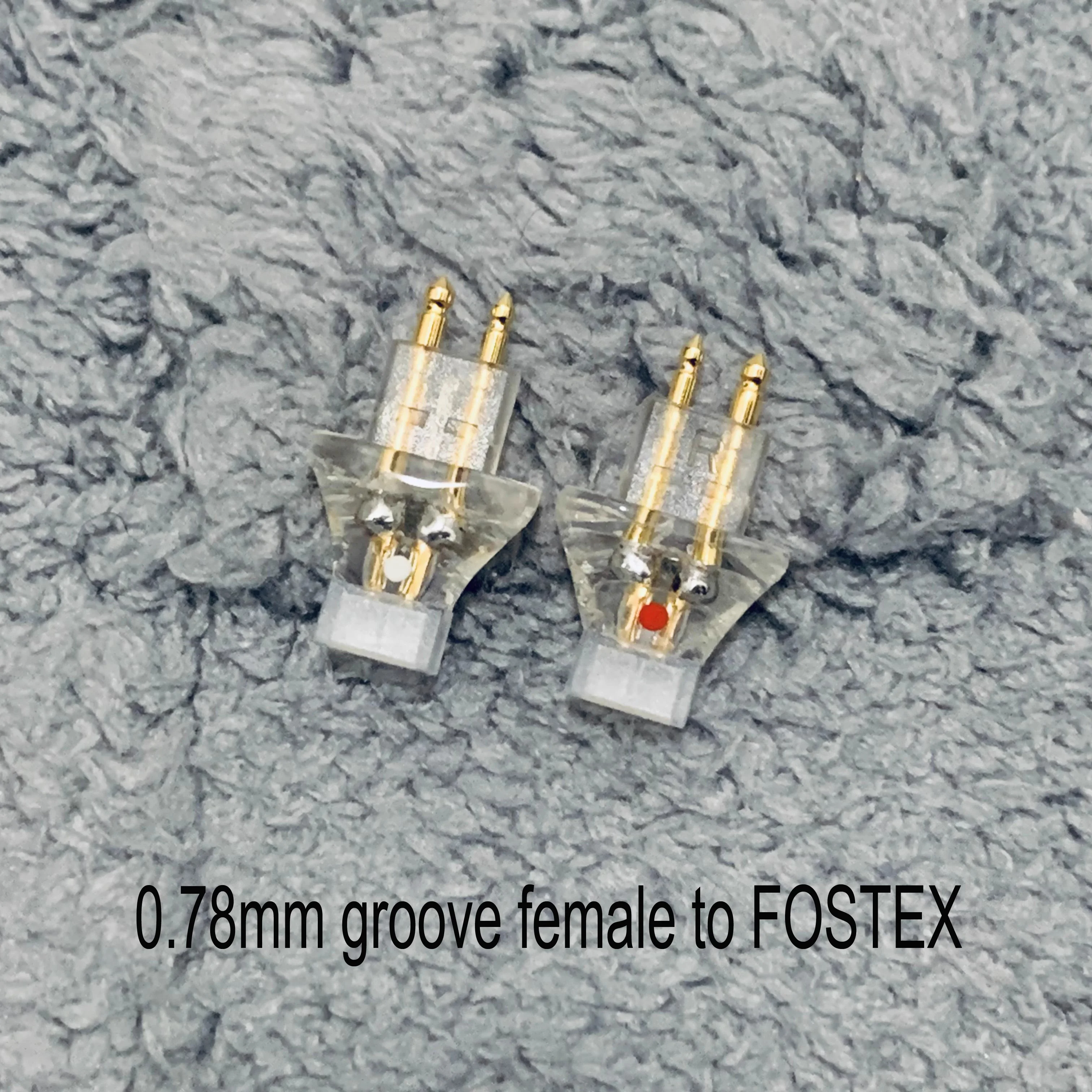 1 par MMCX 3,5 MM 0,78 MM A2DC hembra a FOSTEX TH1000/TH1100RP TH900/909/808/616/610 conector adaptador de auriculares macho