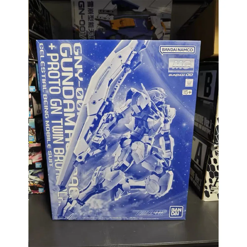 100% Authentic In Stock Bandai MG Mobile Suit Gundam 00P Gundam Astraea + Proto GN Twin Broadblade Collectible Model toy