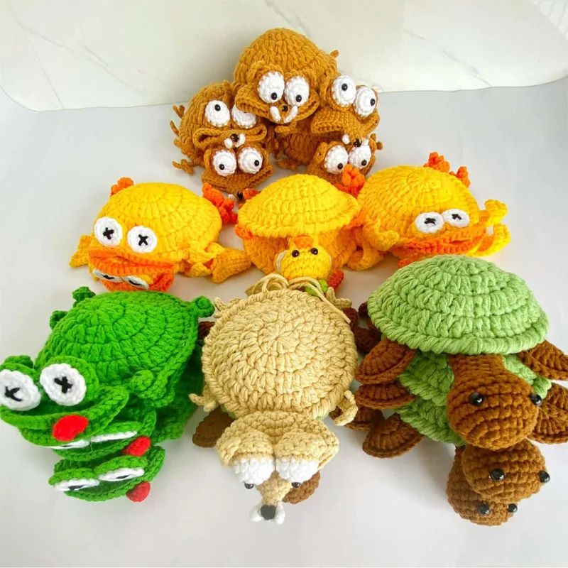 Crochet Lizard Coaster Fun Little Lizard Coasters Cute 3d Diy Handmade Funny Amigurumi Animal Cup Mats Drink Mug Rug Home Decor view 6