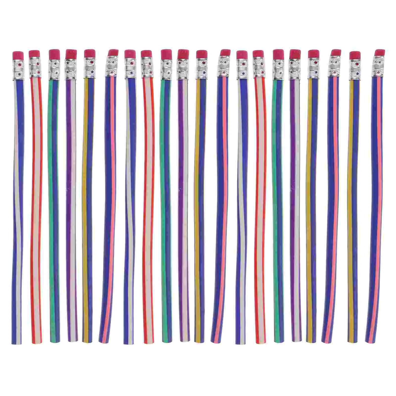 

20 Pcs Constantly Folding Pencil Toy Flexible Pencils Bendable Writing Imagination Professional Student Supplies Pvc