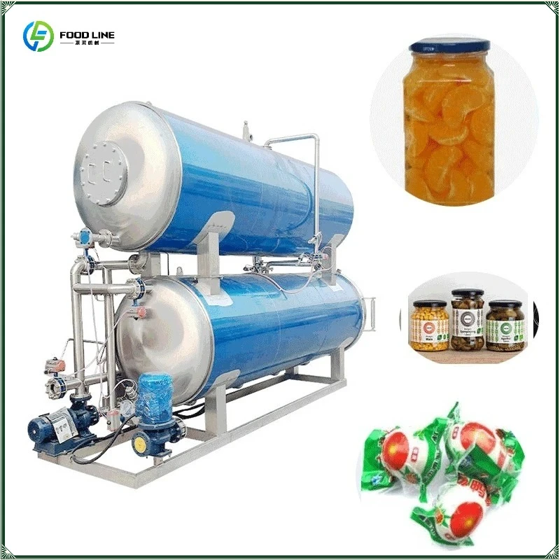 High-Efficiency Canned Beef Sauce High-Temperature Large Food Sterilizer Mutiple Models Support FL Customized