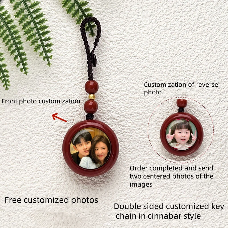 

Customized keychain photos, high-end car keychain pendants for men and women, creative high-end hanging gifts