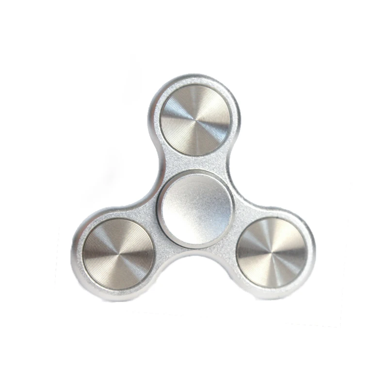 Aluminiumlegierung Dreiflügeliger Fidget Spinner Metall Stressabbau Anti-Angst Handspielzeug Tragbar Langlebig Erwachsenen-Geschenk Entspannungswerkzeug