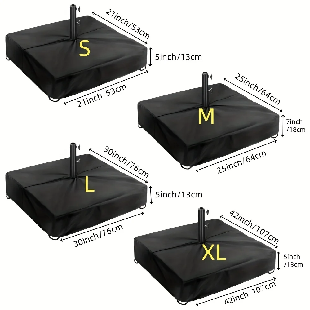 Outdoor 600D Oxford Fabric Patio Umbrella Frame Base Cover, Durable Tear-proof Umbrella Frame Base Cover