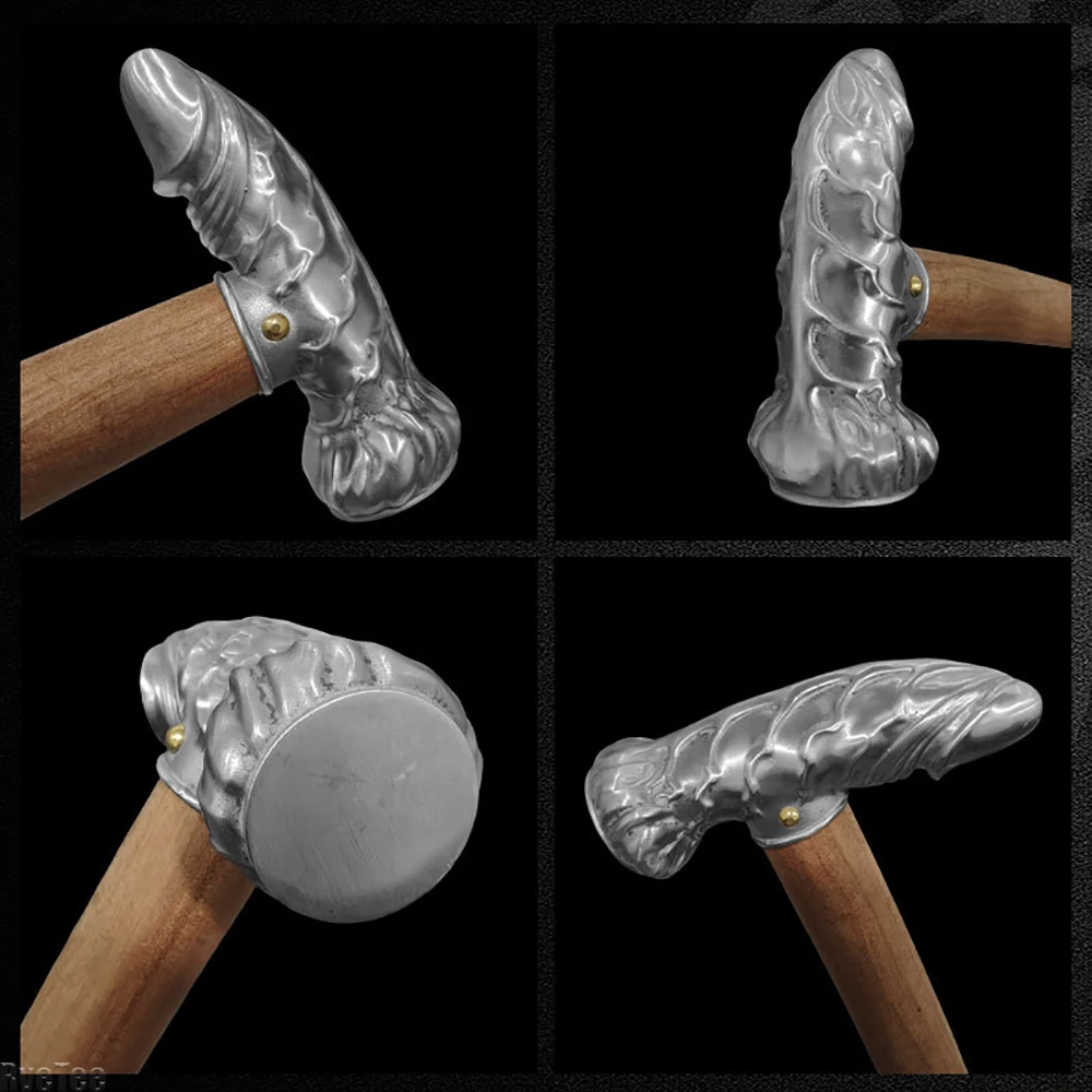 Creative Funny Stainless Steel Cock Hammer for Window Glass Breaker Camping Tent Home Car Edc Gift view 4