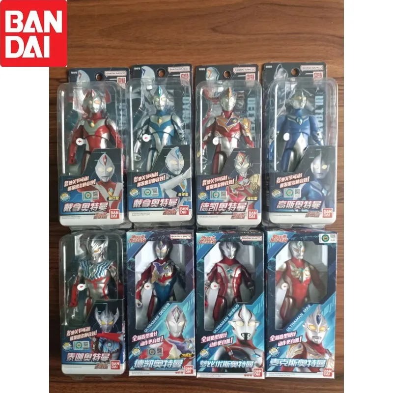 BANDA Original Anime Figure Tiga Ultraman Voice Action Figures Toy Collection Model Holiday Gift