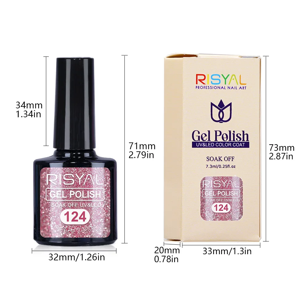 Esmalte de uñas de Gel reflectante, juego de esmalte de Gel brillante con purpurina brillante, 12 colores, brillo de diamante, Kit de manicura UV LED Flash Nai