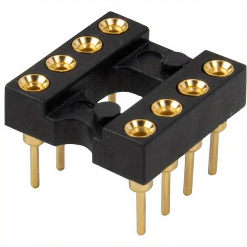 5-10PCS DIP8 8-pin 8P gold-plated round hole IC socket MUSES01 OB2226AP socket integrated icnextron Seiko amplifier socket