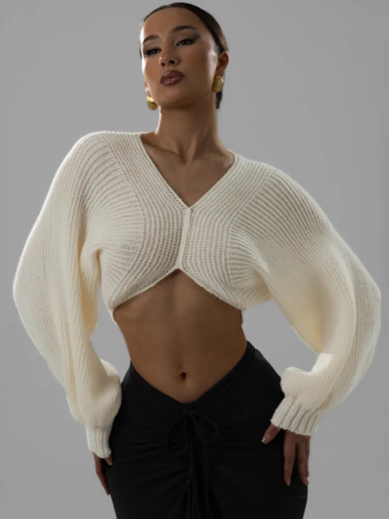 

Faionable Sexy ort Knitted Sweater 2026 New Sle Bore Hole Design Polyester Fiber Women's Pullover Single Piece Summer