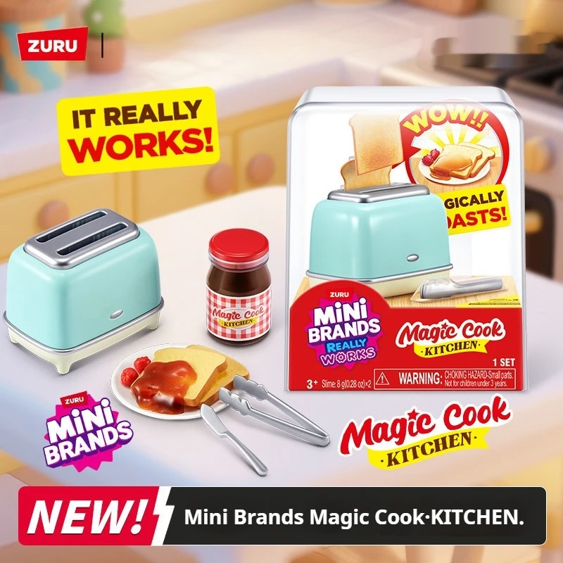 

Zuru Mini Brands Magic Cook Kitchen Suit Pretend Cooking Toys With Mixer Stove Pan Accessories For Kids Diy Toys Birthday Gifts