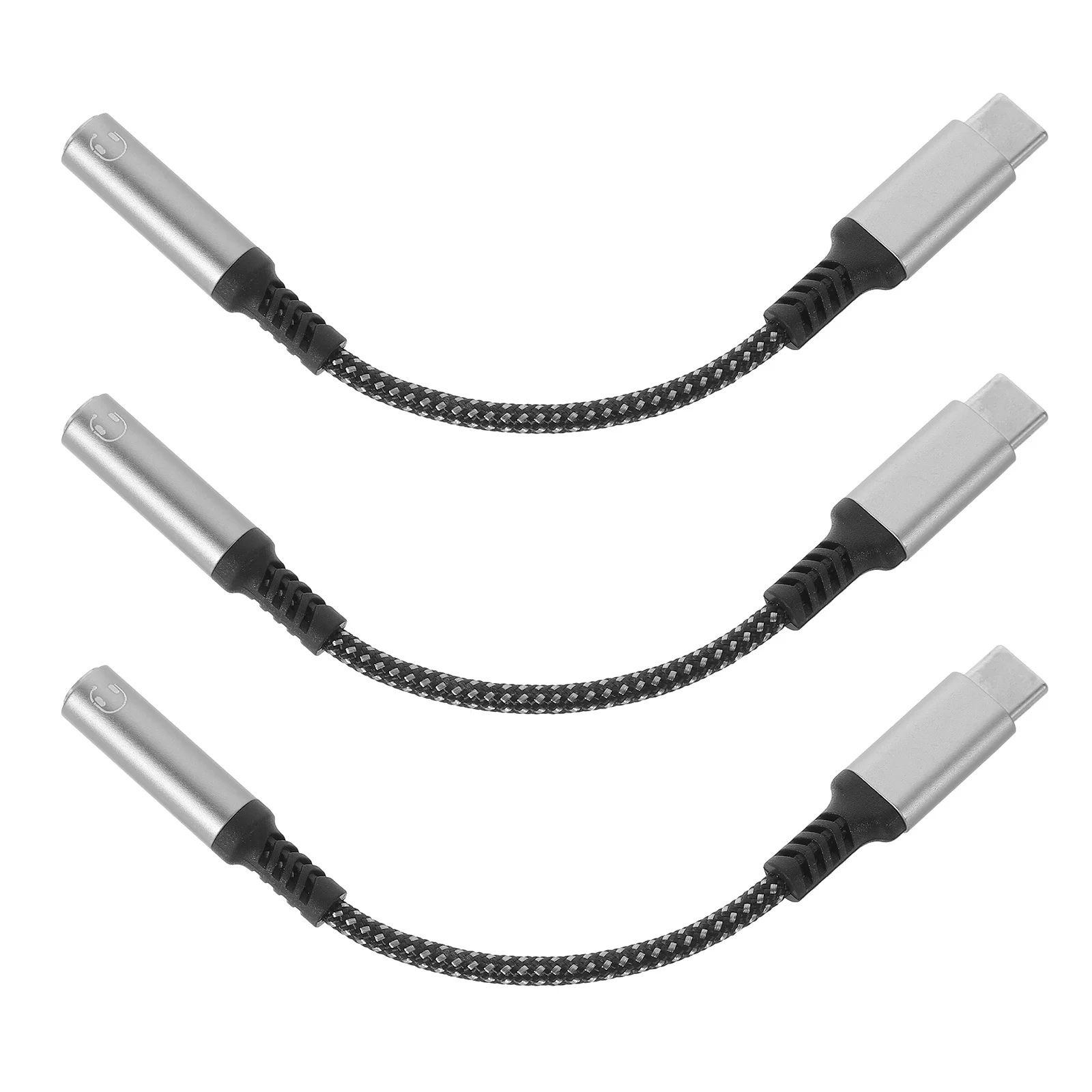 

3 Pcs Type-C Headphone Adapter Cable Jack Headphones Adaptor Number Converter Split Enameled Wire