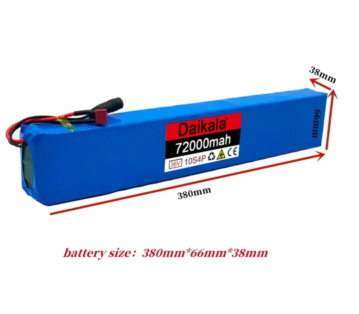 36V 10S4P 72Ah Lithium-ion Battery Pack 42V, 600W, 30A, Suitable for Bicycles, Cars, and Electric Scooters,with Built-in BMS