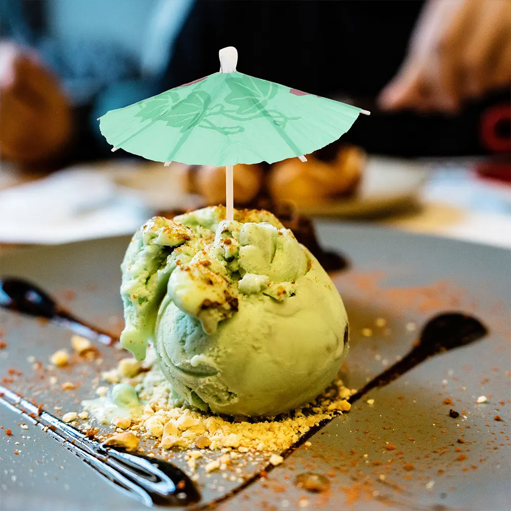 

40pcs Paper Umbrellas Cocktail Picks Decorative Toothpicks For Drinks Fruits Desserts Party Wedding Bridal Baby Shower Kitchen