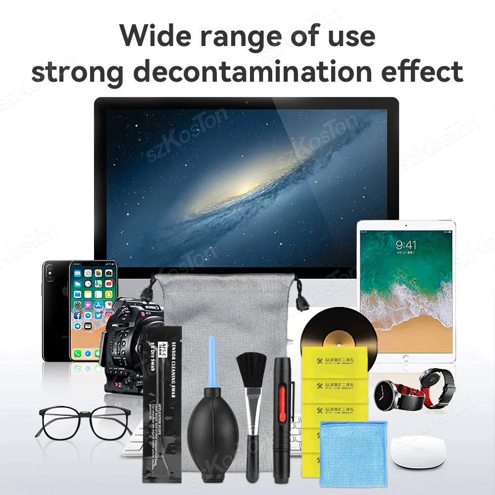 Professional DSLR Camera Cleaning Kit with Cleaning Swabs Microfiber Cloths Camera Cleaning Pen for Camera Lens Optical Lens