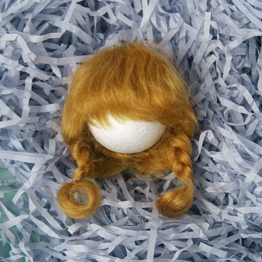 Nuova parrucca Bjd 1/6 rosa dorata 30 cm SD DD trecce per bambole parrucca Parrucca speciale per bambole Accessori per bambole Multicolor può scegliere