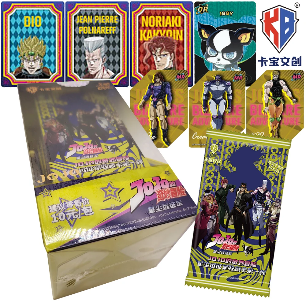 

Новая оригинальная коллекционная карта Kabao JoJo Bizarre Adventure специальной формы, высококачественная карта с персонажами, веер, сокровища, подарки, забавные игрушки