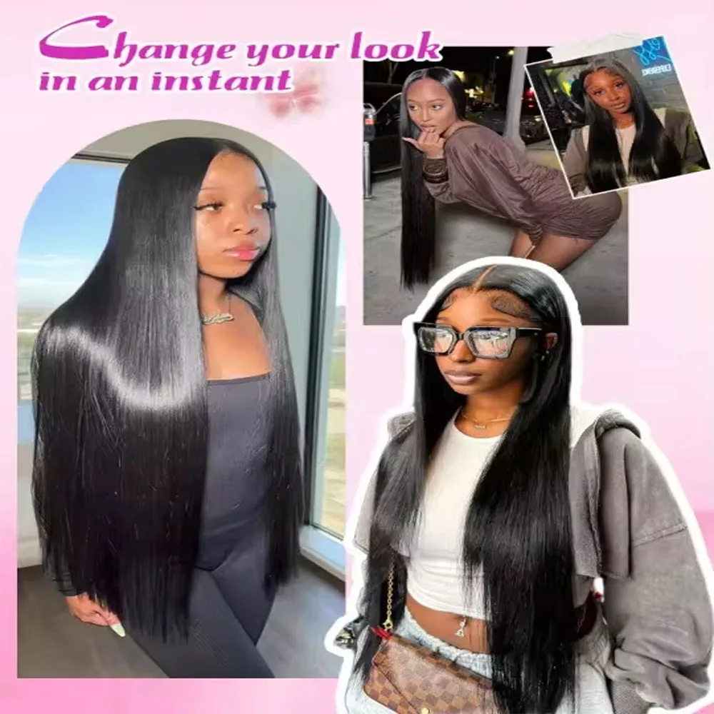 16-42 Zoll Knochengerade 100 % unverarbeitetes Echthaarbündel Rohhaarverlängerungen Brasilianisches Naturschwarz 3/4 Bündel Doppelschuss