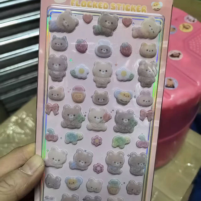 

Набор из 40 случайных 3D-плюшевых мини-наклеек с животными, милые наклейки для чехлов телефонов, декоративные наклейки для дневника, подарки для детей