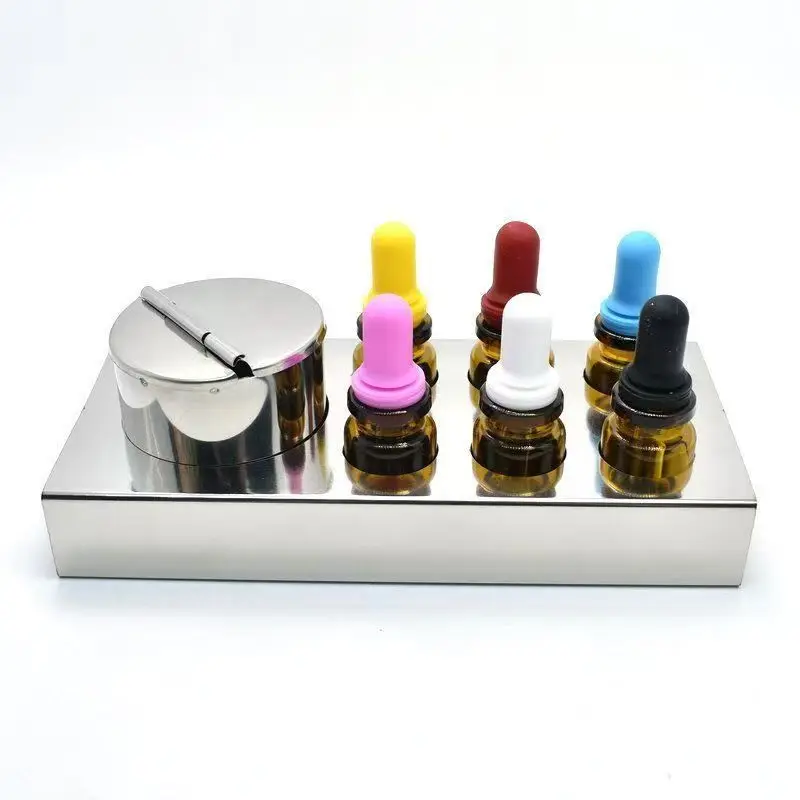 Lab Drip Bottles, Colorful Suction Bottles, Cotton Cans, Medicine Bottles, Stainless Steel Stand Sets s