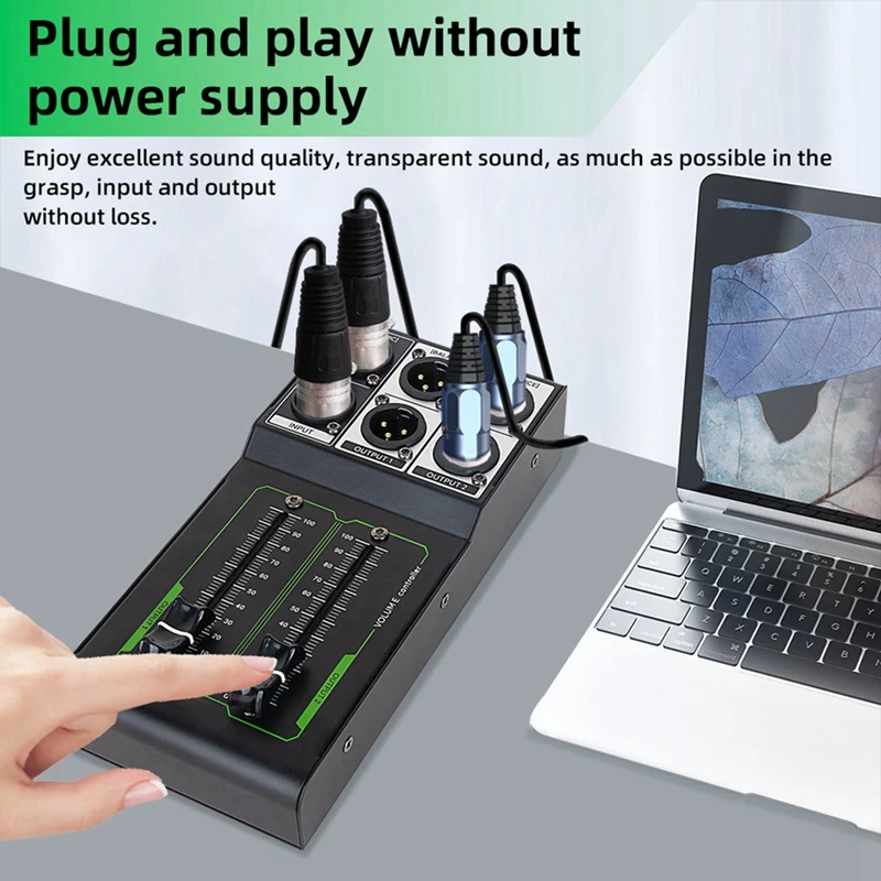 Passive Volume Controller No Noise Input and Output Sound Quality Lossless Mixer Volume Adjustment Controller-DT30