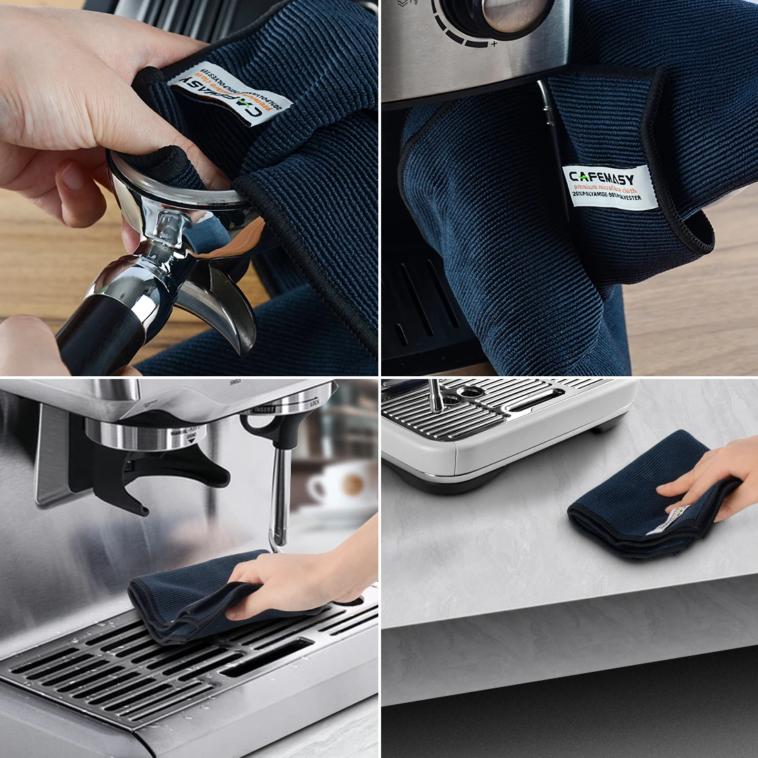 Coffee Bar Towels Barista Cleaning Cloths Professional Espresso Coffee Machine Cleaning Cloth Household Kitchen Accessories