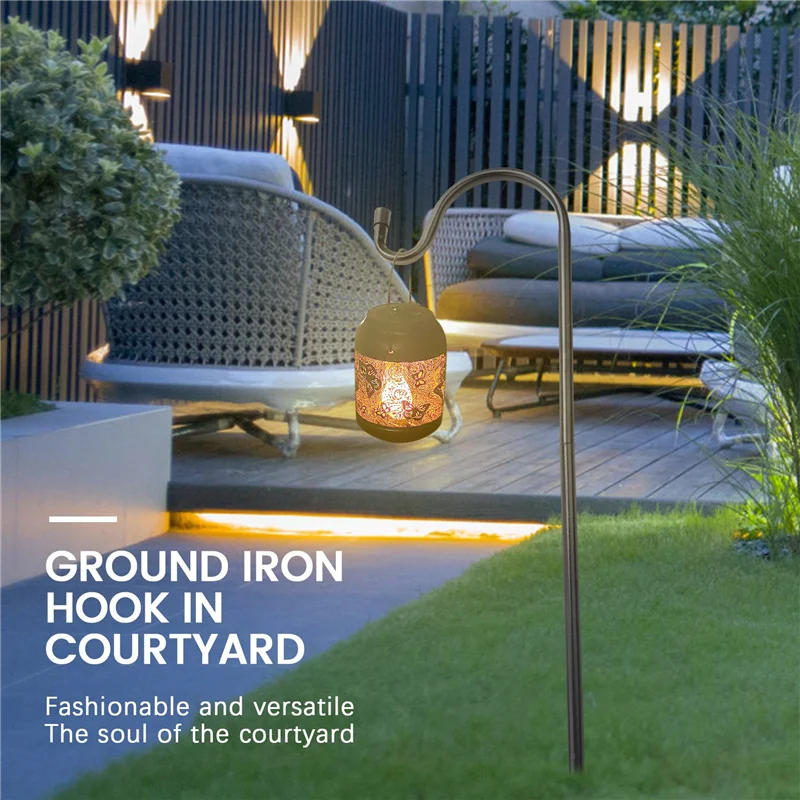 A88M الراعي السنانير مقاومة للصدأ حديقة حصة في الهواء الطلق نبات معدني حامل شماعات الطيور المغذية القطب 80.5X10X1cm