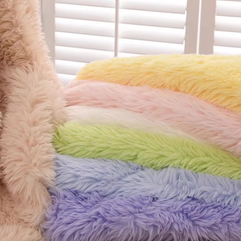 Tissu en peluche toscan 50x45cm 3cm, pour coudre des oreillers de poupée en peluche, chapeau d'hiver, jouets de literie, tissu décoratif fait à la main, bricolage