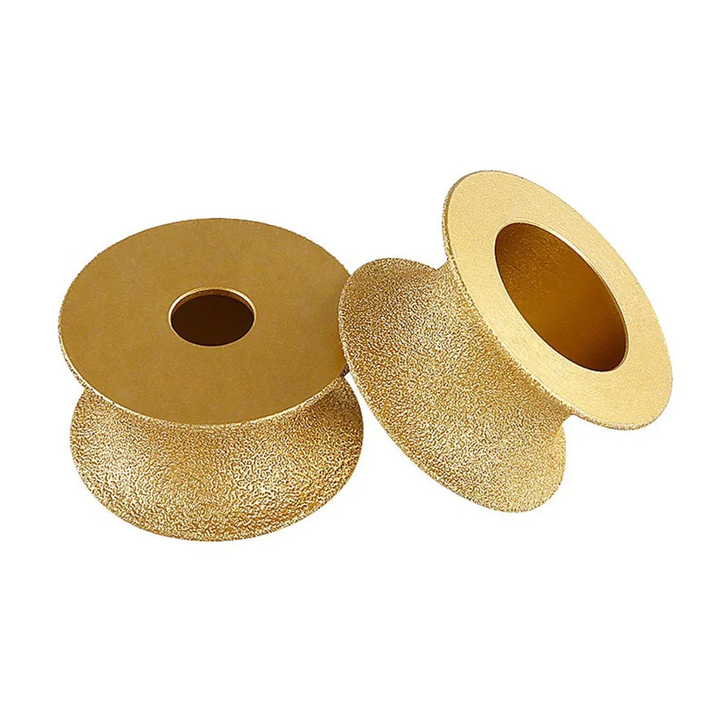 3inch 75mm Dry Vacuum Brazed Grinding Wheel Demi-bullnose For Edge For Marble Granite Concrete Angle Grinder Disc Tool
