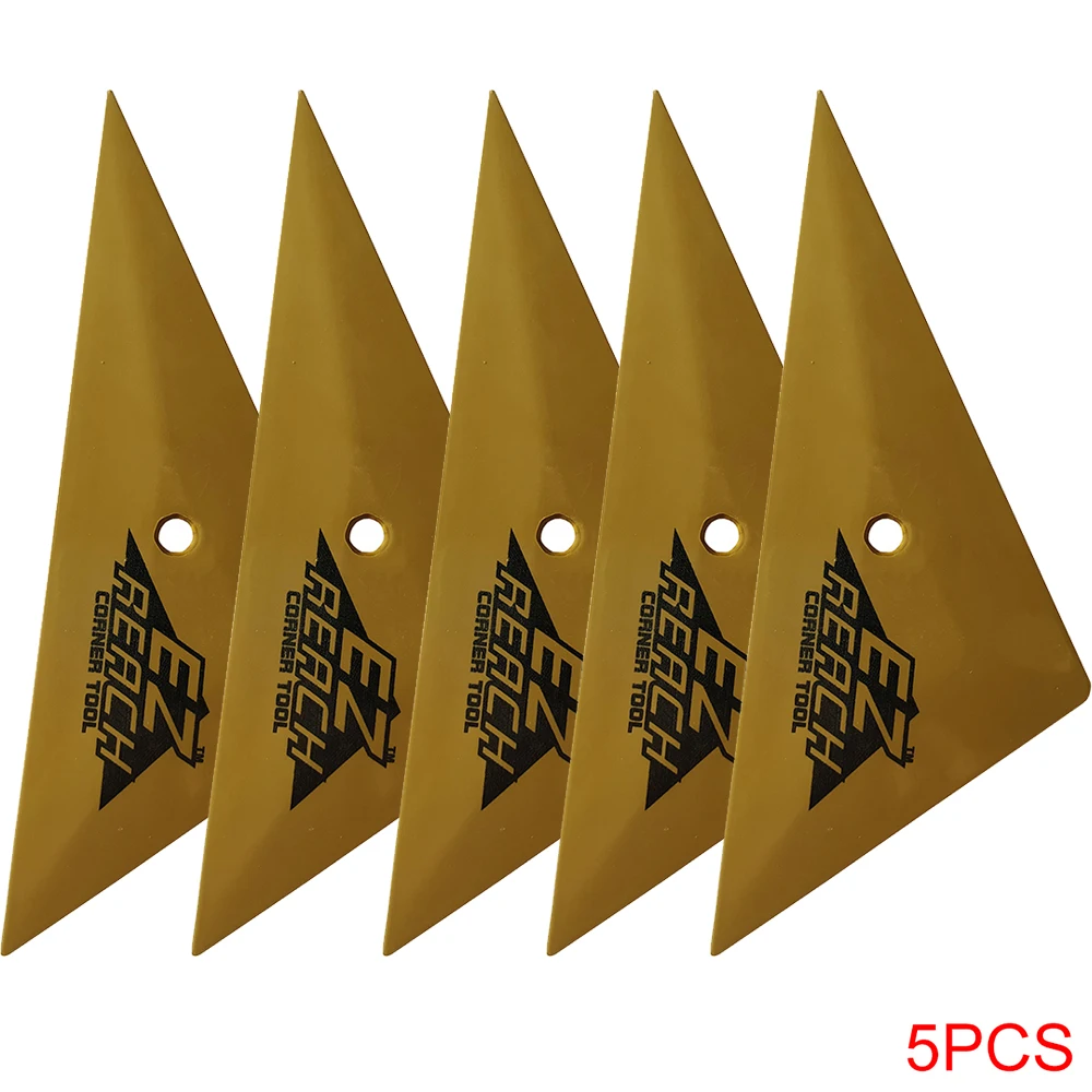 5Pcs Go Corner Squeegee Soft Triangle Vinyl Car Wrap Window Tinting Scraper Carbon Film Window Edge Installation Tucking Tool
