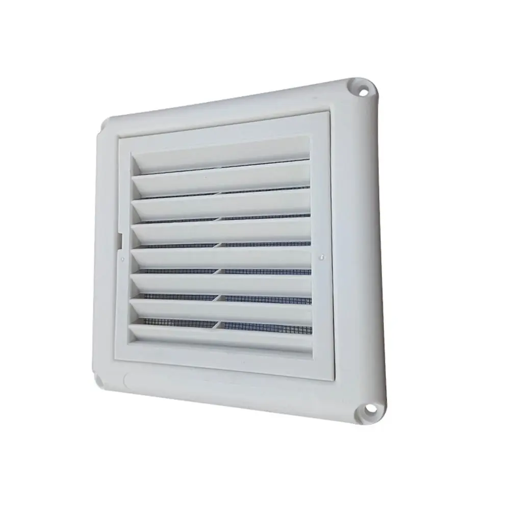 With Flaps Air Vent Grille Ventilation Cover With Insect Screen 150*150mm/200*200mm Heating Cooling Vents Plate PP Louver Vent