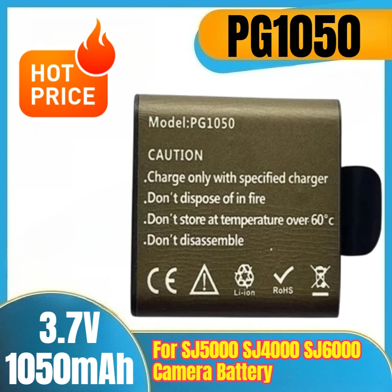 

PG1050 3.7V 1050mAh Camera Battery for SJ5000 SJ4000 SJ6000