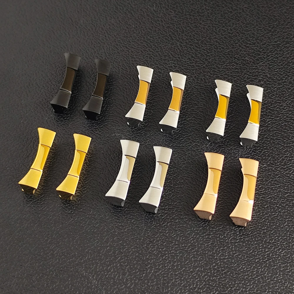 20-mm-Uhrenarmband mit gebogenen Enden, verstellbares Gummi-Uhrenarmband, passend für 20-mm-Breite VK63-Gehäuse, Uhrenteile für Herren – Detail 6