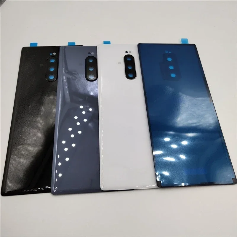 For Sony Xperia 1 J8110 J8170 J9110 Battery Cover Back Glass Panel Rear Housing Case Replace for Sony Xperia XZ4 Battery Cover