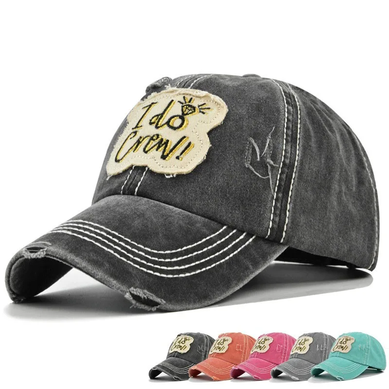 New four-season cotton letter-stitched baseball cap - adjustable snap-on cap - suitable for both men and women