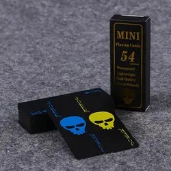 Skull Design Playing Cards Glow In The Dark Poker Chips Waterproof Deck Of Cards For Adults Professional Cards Gift Collection