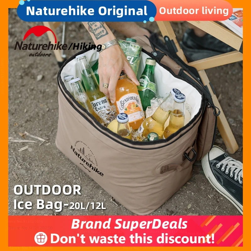 

Naturehike Picnic Ice Pack Ultralight 20L Camping Travel Party Outdoor Drinks Beer Cold Insulation Food Storage PVC Picnic Bag