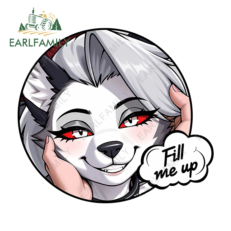 

EARLFAMILY Succubus Furry Fox Fill Me Up Helluva Boss автомобильные наклейки NSFW Boobs Senpai автомобильные наклейки Waifu оригинальная графика