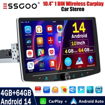 4+64GB Single 1Din Android 14.0 10.1 10 nejlepší prodej univerzální obrazovka pro Android - №5